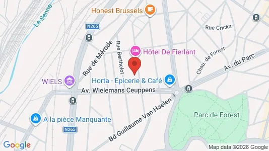 Apartments for rent i Brussels Vorst - kort over placeringen