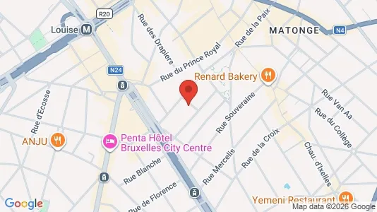 Apartments for rent i Brussels Elsene - kort over placeringen