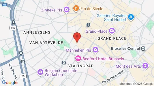 Apartments for rent i Stad Brussel - kort over placeringen