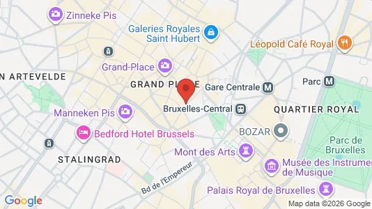 Apartments for rent i Stad Brussel - kort over placeringen
