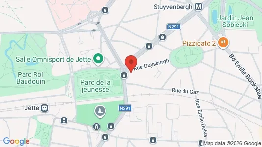 Apartments for rent i Brussels Jette - kort over placeringen