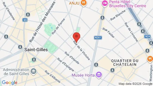 Apartments for rent i Brussels Sint-Gillis - kort over placeringen