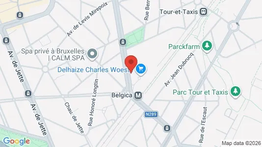 Apartments for rent i Brussels Jette - kort over placeringen