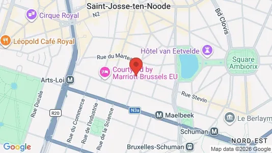 Apartments for rent i Stad Brussel - kort over placeringen