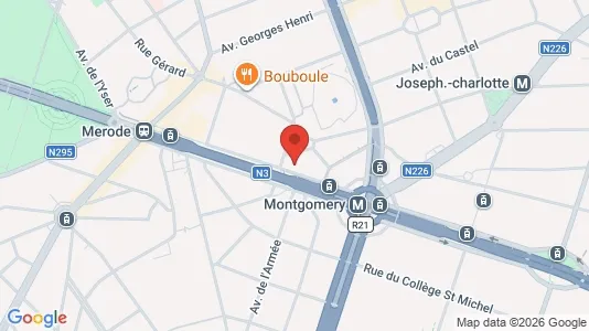 Apartments for rent i Brussels Etterbeek - kort over placeringen