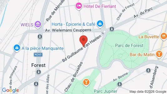 Apartments for rent i Brussels Vorst - kort over placeringen