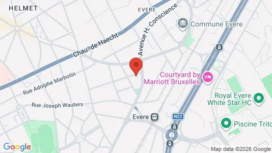 Apartments for rent i Brussels Evere - kort over placeringen