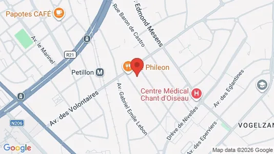 Apartments for rent i Brussels Sint-Pieters-Woluwe - kort over placeringen