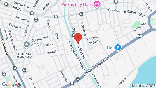 Apartments for rent i Limassol - kort over placeringen