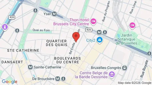 Apartments for rent i Stad Brussel - kort over placeringen