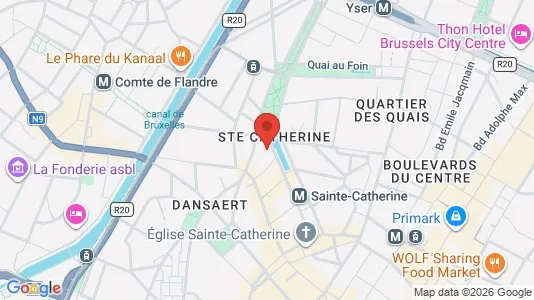 Apartments for rent i Stad Brussel - kort over placeringen