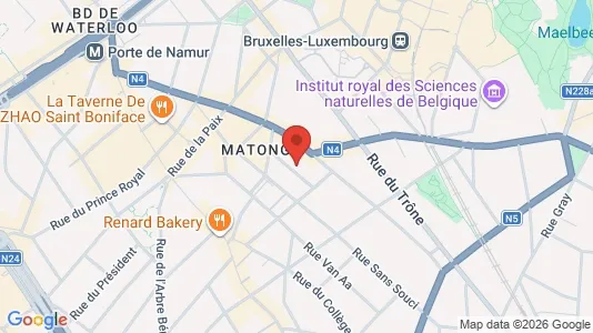 Apartments for rent i Brussels Elsene - kort over placeringen