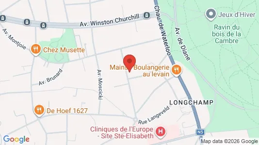 Apartments for rent i Brussels Ukkel - kort over placeringen