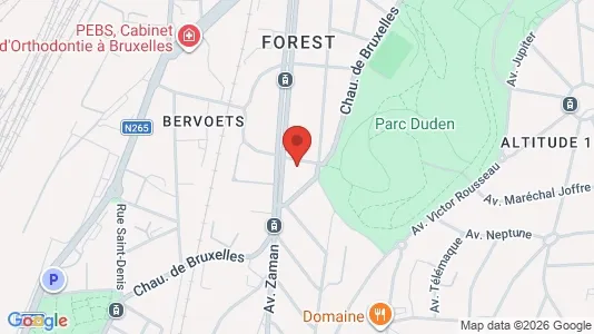 Apartments for rent i Brussels Vorst - kort over placeringen