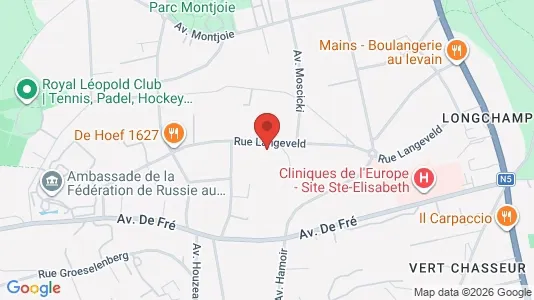 Apartments for rent i Brussels Ukkel - kort over placeringen