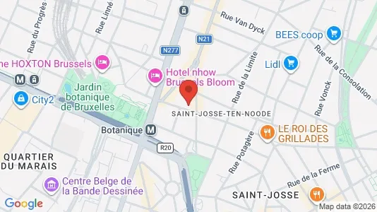 Apartments for rent i Brussels Sint-Joost-ten-Node - kort over placeringen
