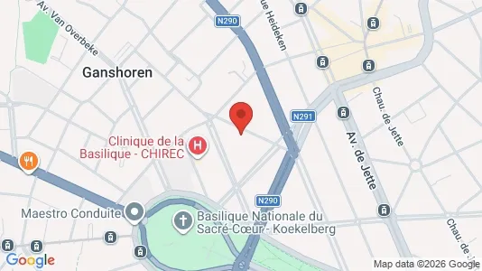 Apartments for rent i Brussels Ganshoren - kort over placeringen