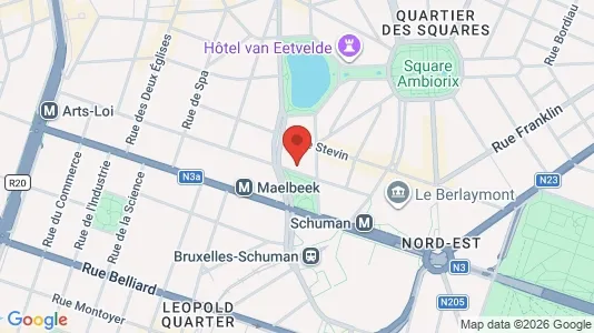 Apartments for rent i Stad Brussel - kort over placeringen