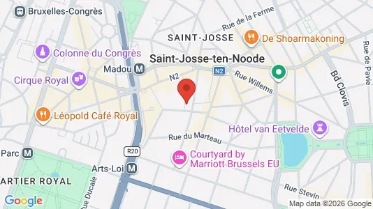 Apartments for rent i Brussels Sint-Joost-ten-Node - kort over placeringen