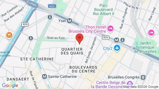 Apartments for rent i Stad Brussel - kort over placeringen