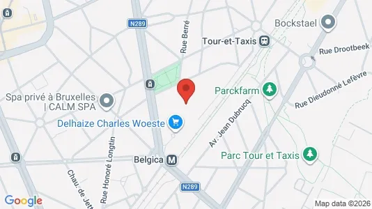 Apartments for rent i Brussels Jette - kort over placeringen