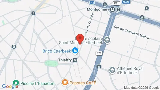 Apartments for rent i Brussels Etterbeek - kort over placeringen
