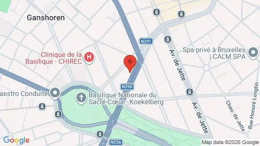 Apartments for rent i Brussels Ganshoren - kort over placeringen