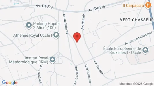 Apartments for rent i Brussels Ukkel - kort over placeringen