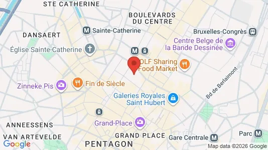 Apartments for rent i Stad Brussel - kort over placeringen