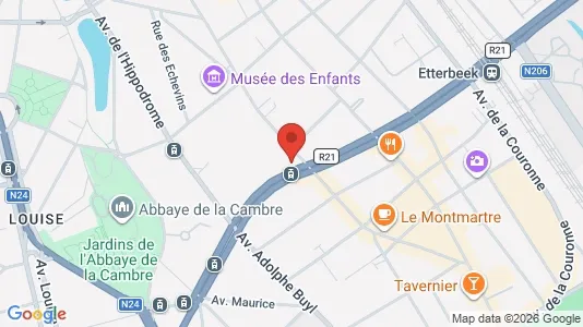 Apartments for rent i Brussels Elsene - kort over placeringen
