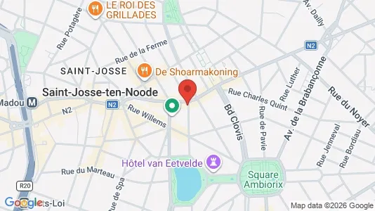 Apartments for rent i Brussels Sint-Joost-ten-Node - kort over placeringen
