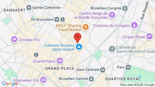 Apartments for rent i Stad Brussel - kort over placeringen