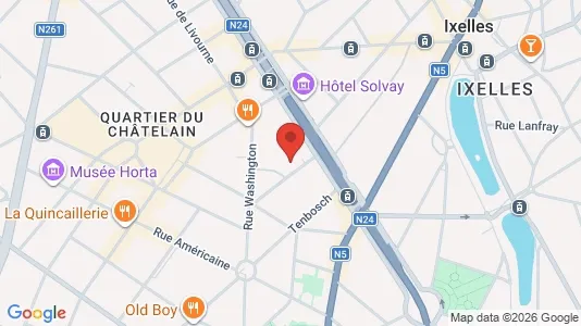 Apartments for rent i Brussels Elsene - kort over placeringen