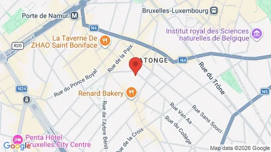 Apartments for rent i Brussels Elsene - kort over placeringen