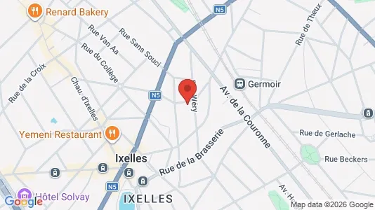 Apartments for rent i Brussels Elsene - kort over placeringen