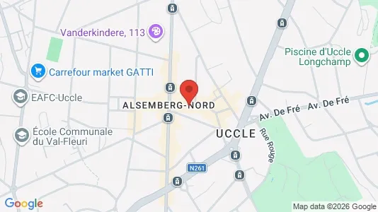 Apartments for rent i Brussels Ukkel - kort over placeringen