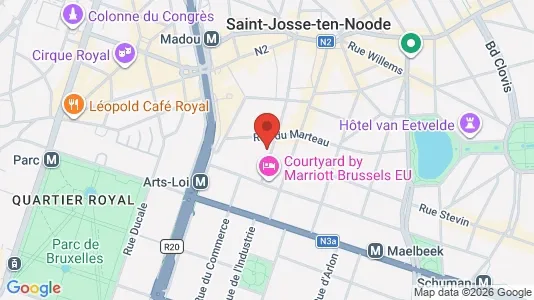 Apartments for rent i Stad Brussel - kort over placeringen
