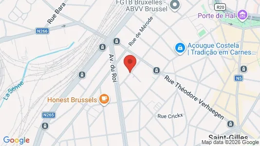 Apartments for rent i Brussels Sint-Gillis - kort over placeringen