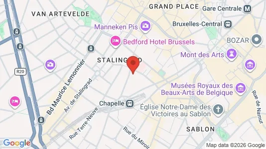 Apartments for rent i Stad Brussel - kort over placeringen