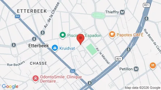 Apartments for rent i Brussels Etterbeek - kort over placeringen