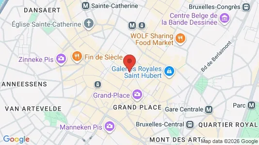 Apartments for rent i Stad Brussel - kort over placeringen