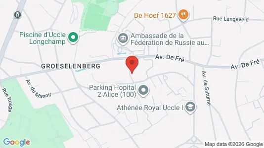 Apartments for rent i Brussels Ukkel - kort over placeringen