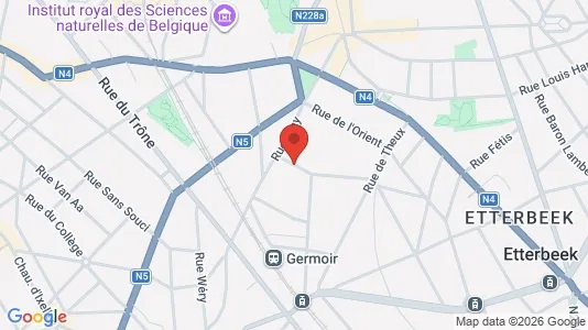 Apartments for rent i Brussels Elsene - kort over placeringen
