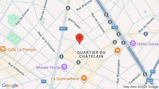 Apartments for rent i Brussels Sint-Gillis - kort over placeringen