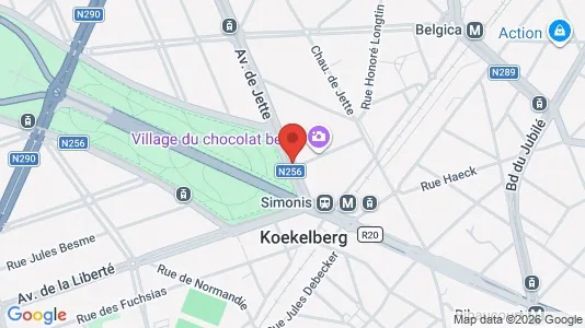 Apartments for rent i Brussels Koekelberg - kort over placeringen