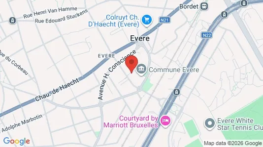 Apartments for rent i Brussels Evere - kort over placeringen