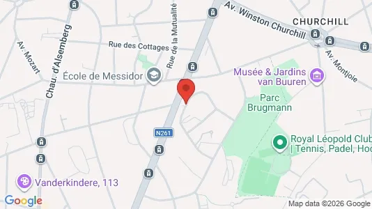 Apartments for rent i Brussels Ukkel - kort over placeringen