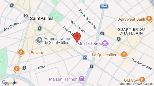Apartments for rent i Brussels Sint-Gillis - kort over placeringen