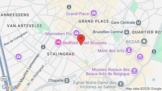 Apartments for rent i Stad Brussel - kort over placeringen