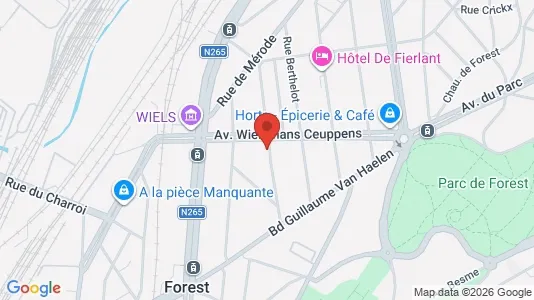 Apartments for rent i Brussels Vorst - kort over placeringen